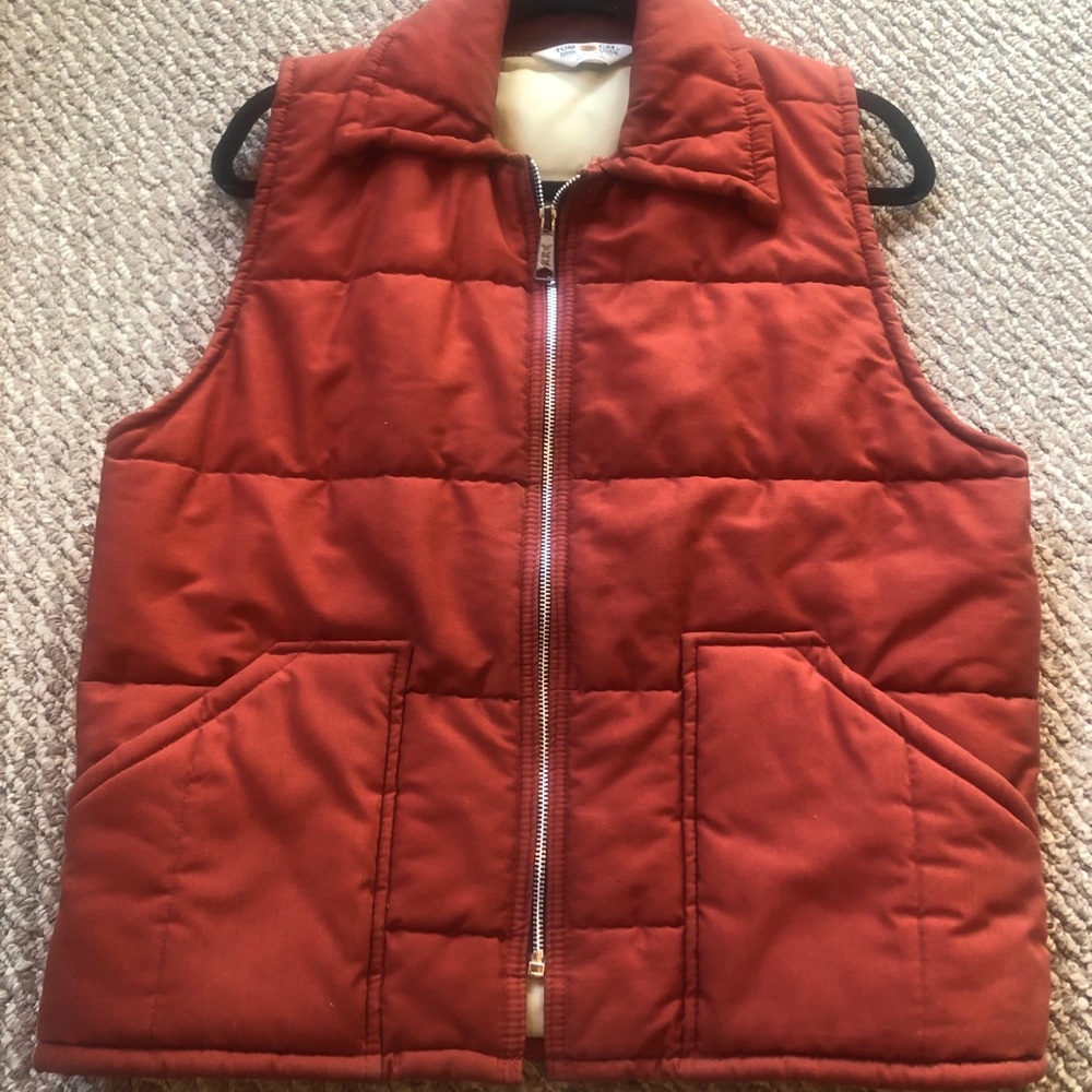 Vtg Quilted Vest